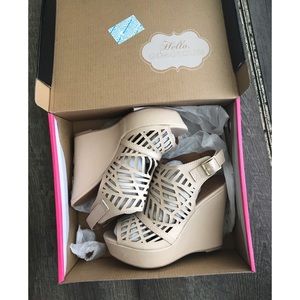 SOLD!!! Nude wedges